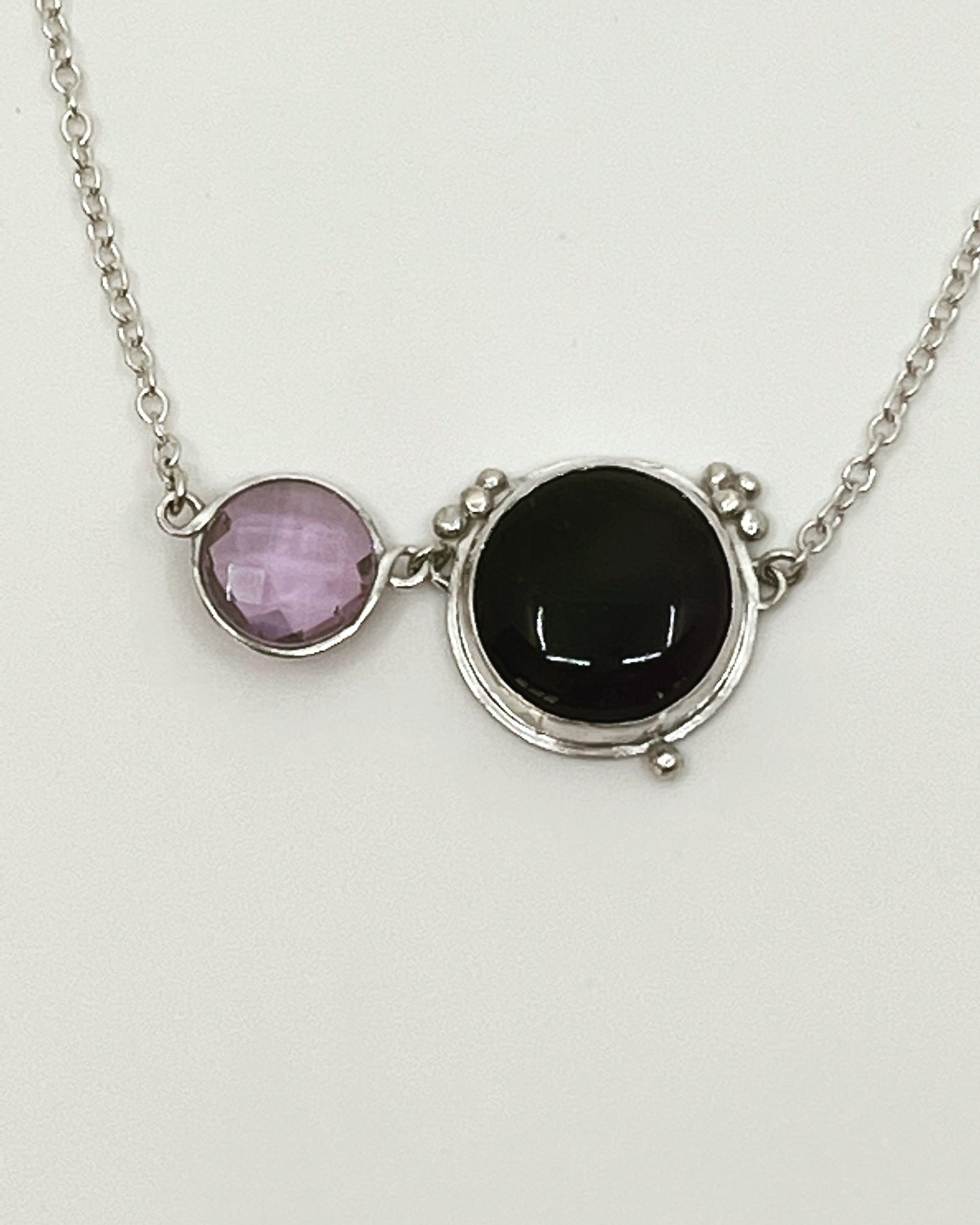 Purple Pair Necklace