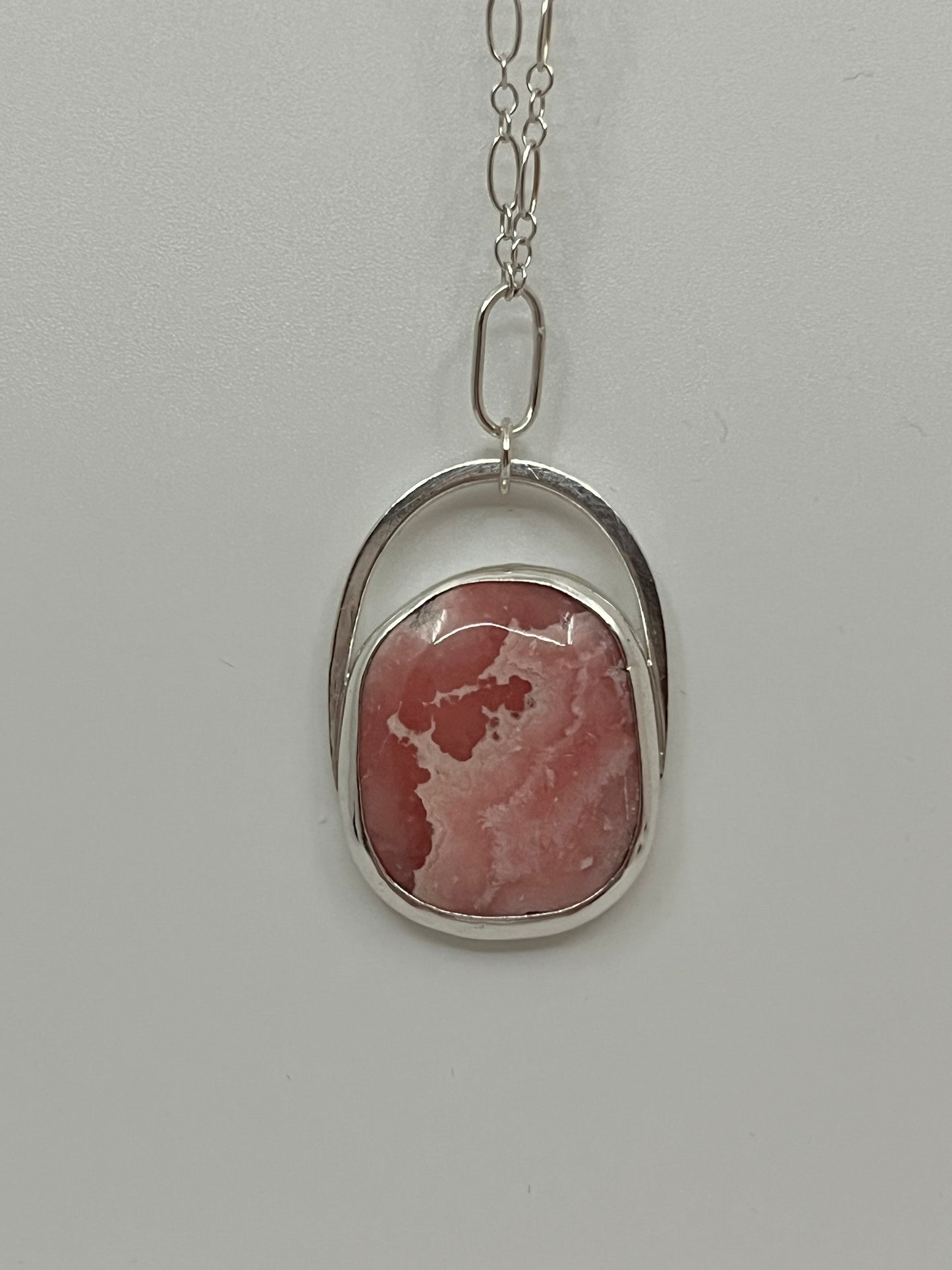 Rhodochrosite Pendant Necklace